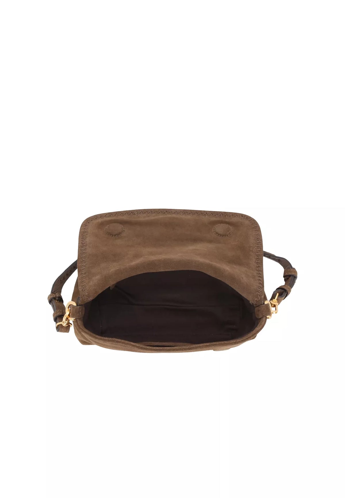 Ab 032799-33 Small xbody whipstitch suede bag