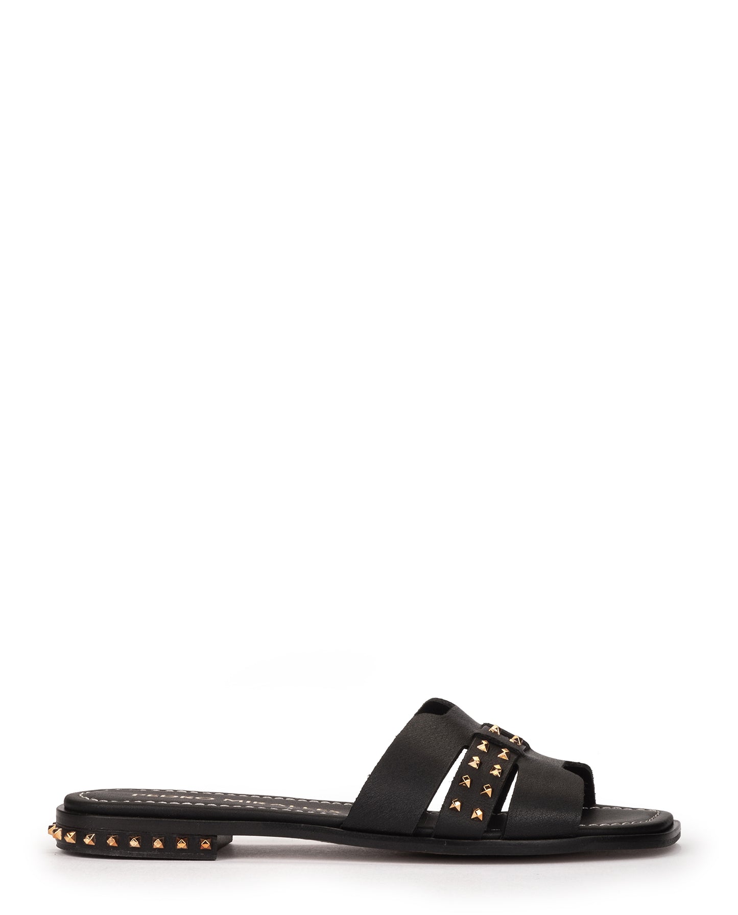 PM 17041 'YSL' gold studded slider