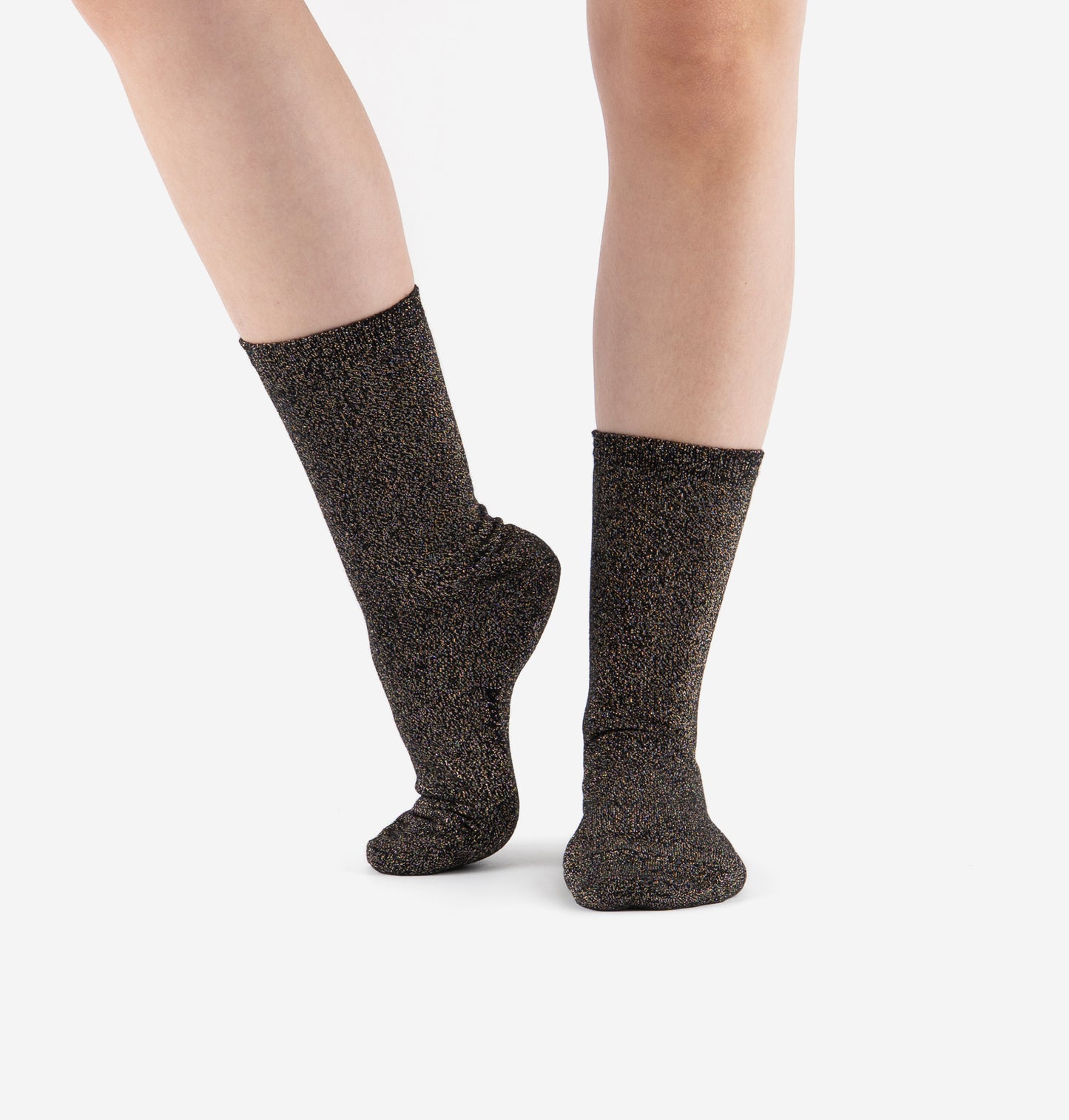 V 9126031 lurex socks black