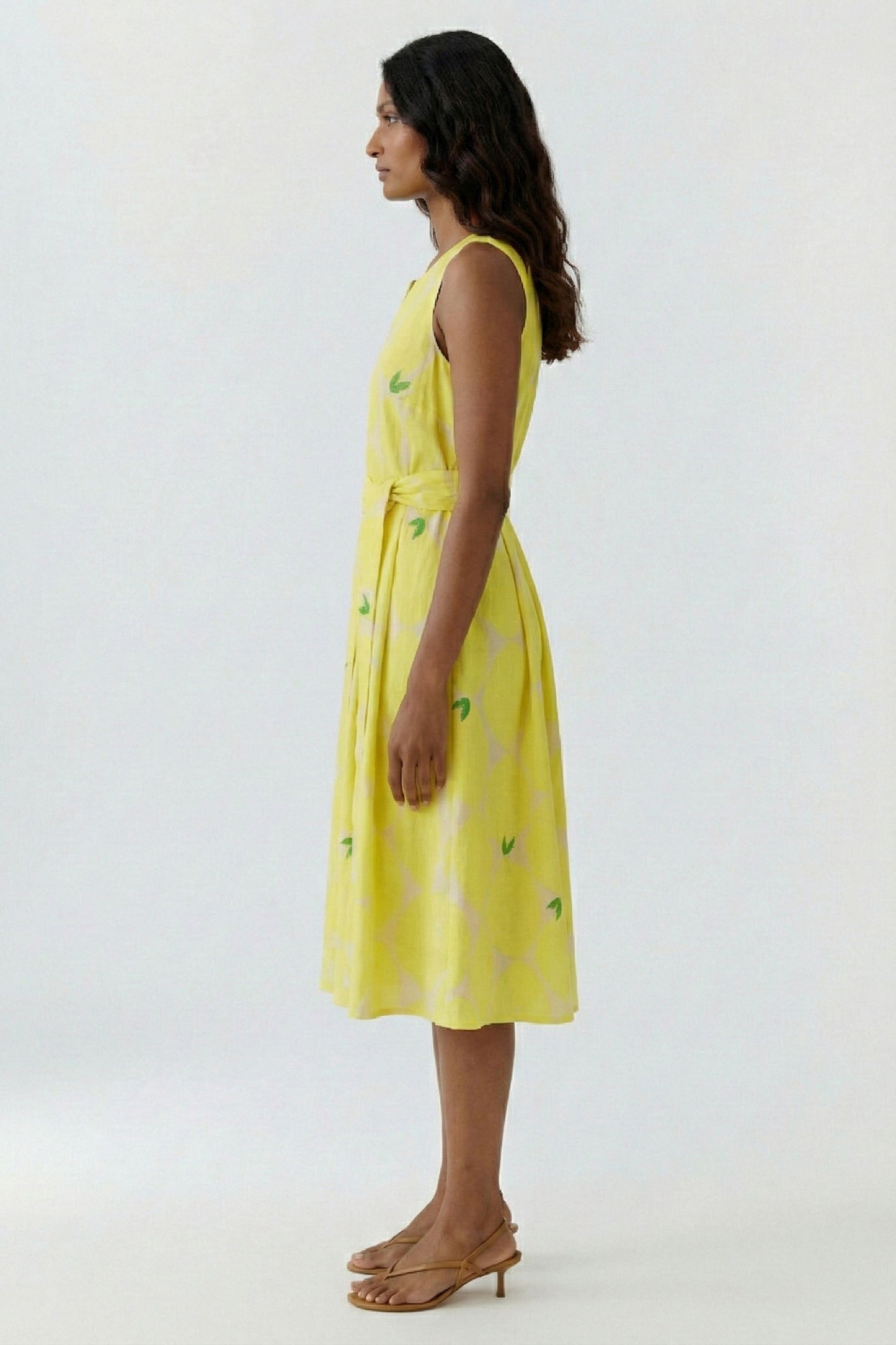 O 97347 Lemon print vintage style dress