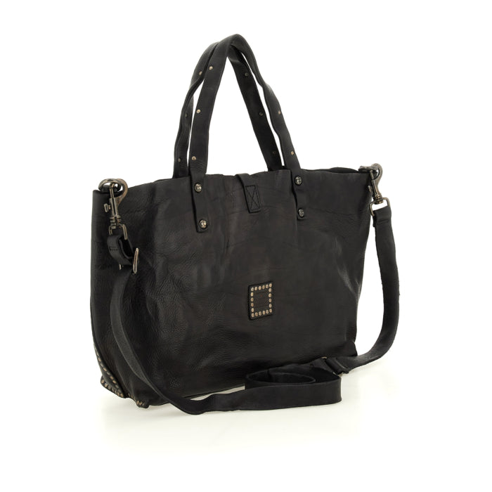 C 290 Bella Flower & diamonte stud trim shopper