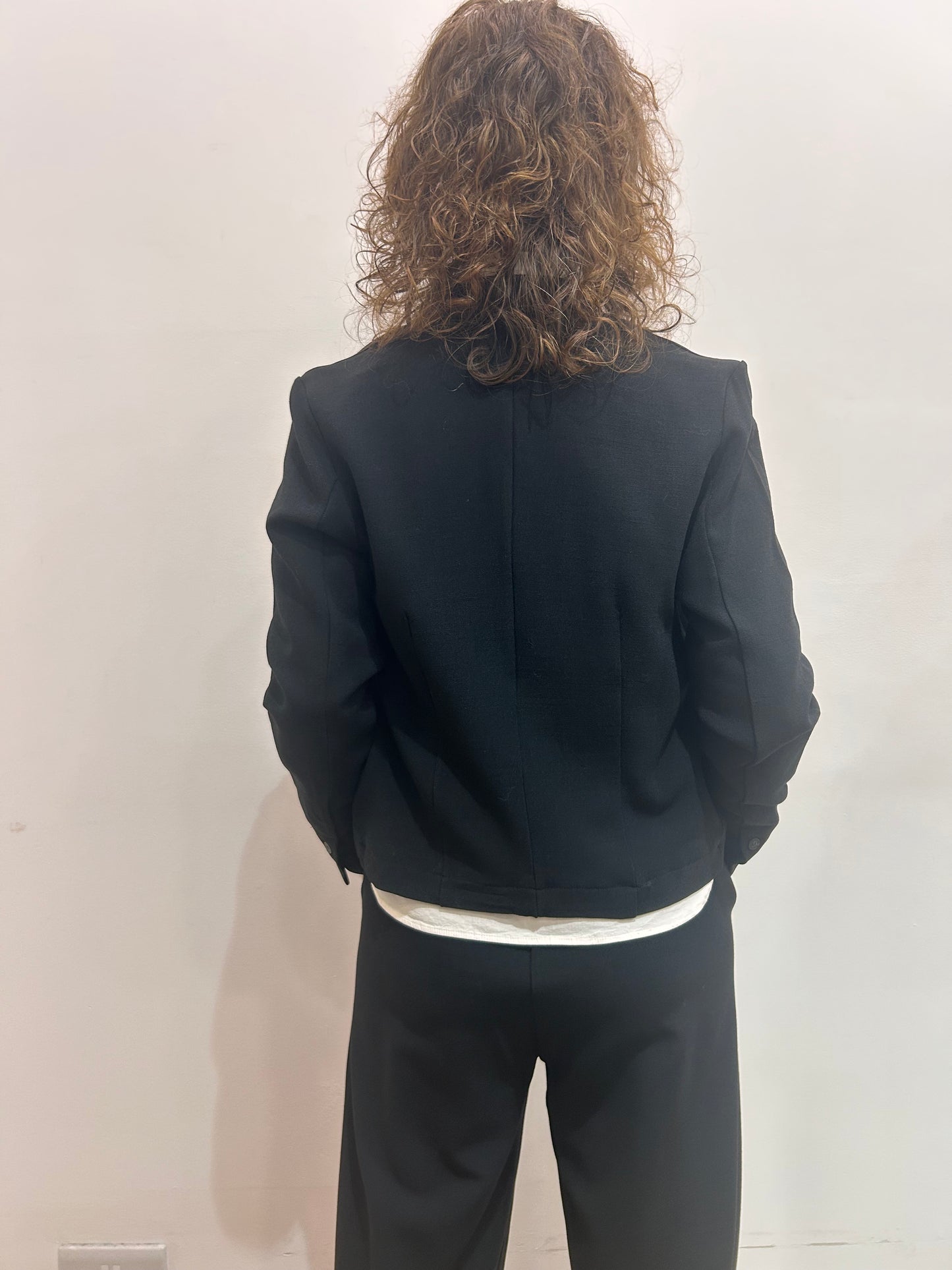 Tr C120 Fine gauge wool/viscose jacket