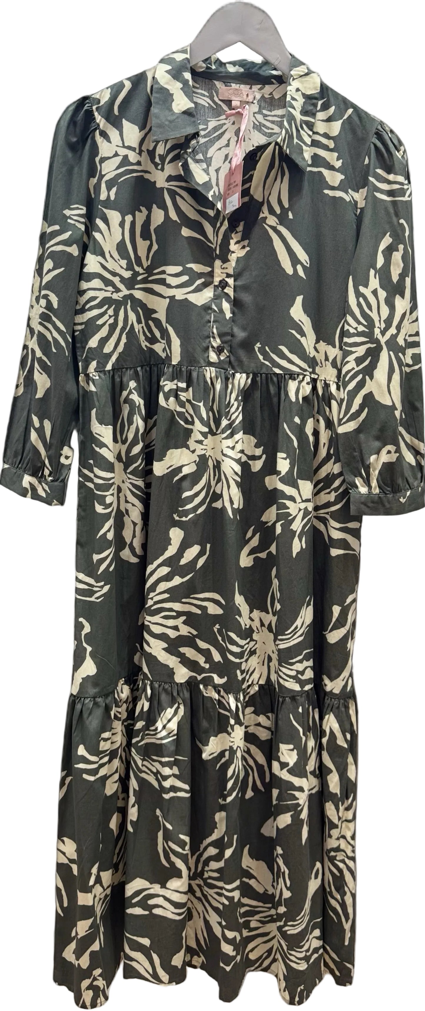Go Teny L/S Tiered skirt print dress G