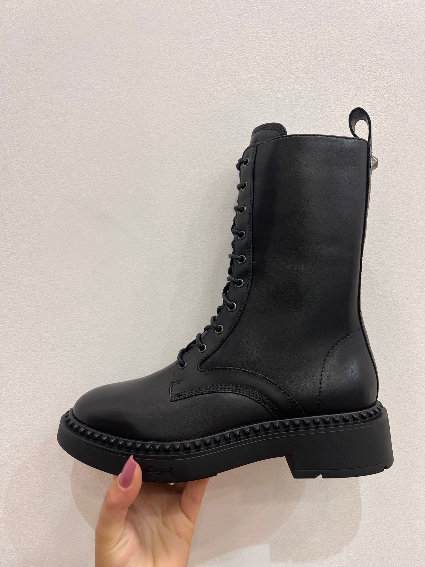 A Marlin lace up zipped boot
