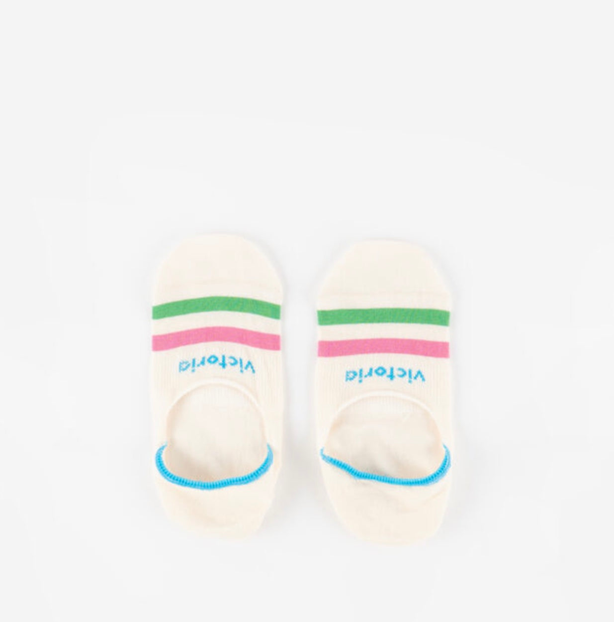 V 9225147 Trainer liner stripe green pink
