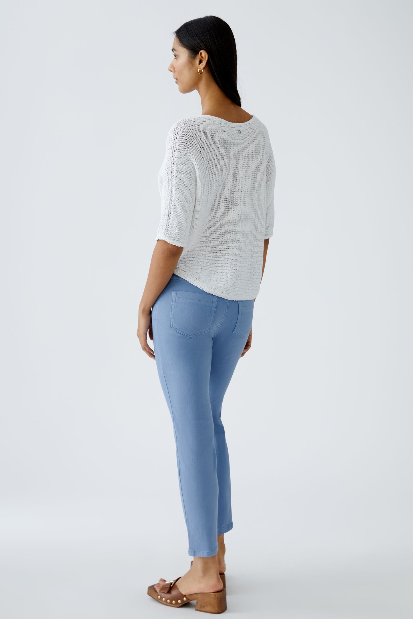 O 92981 Tape yarn cotton 3/4 sleeve jumper
