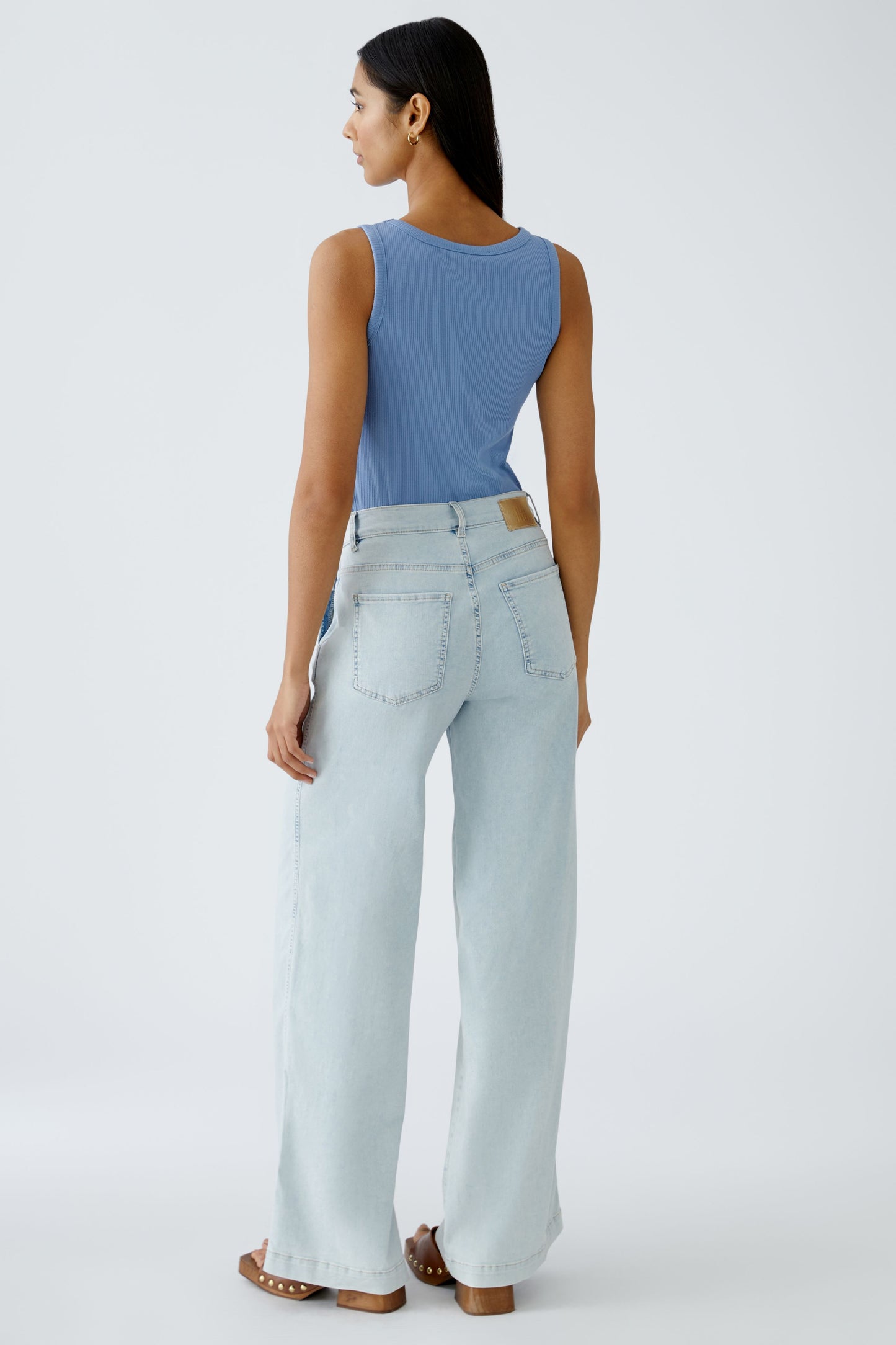 O 93228 Wide leg cotton/modal jeans