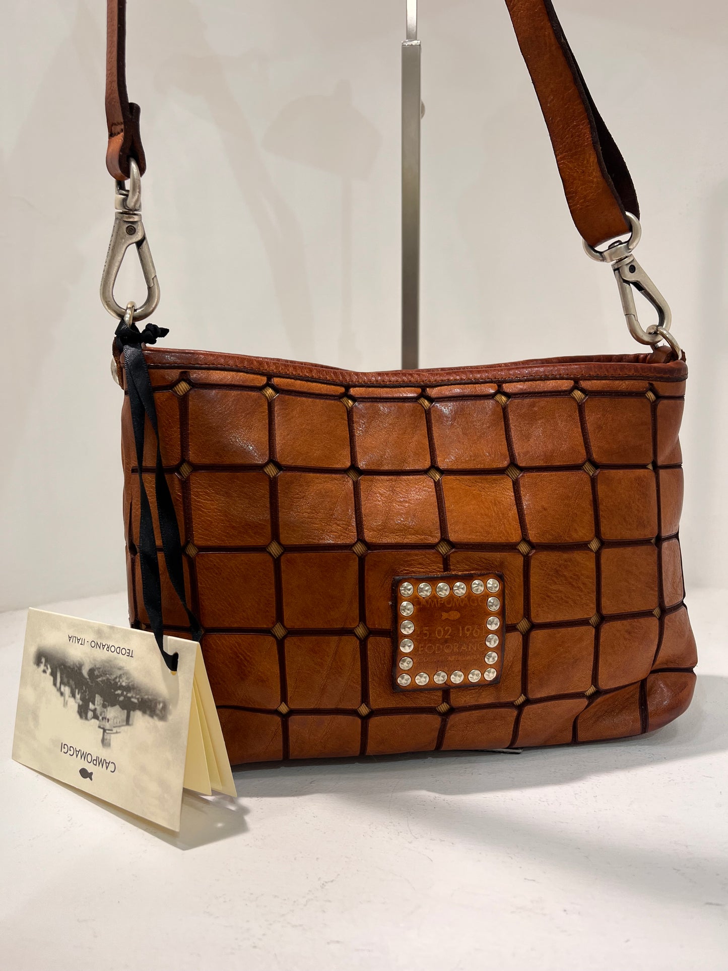 C C040650 Squares panel xbody bag