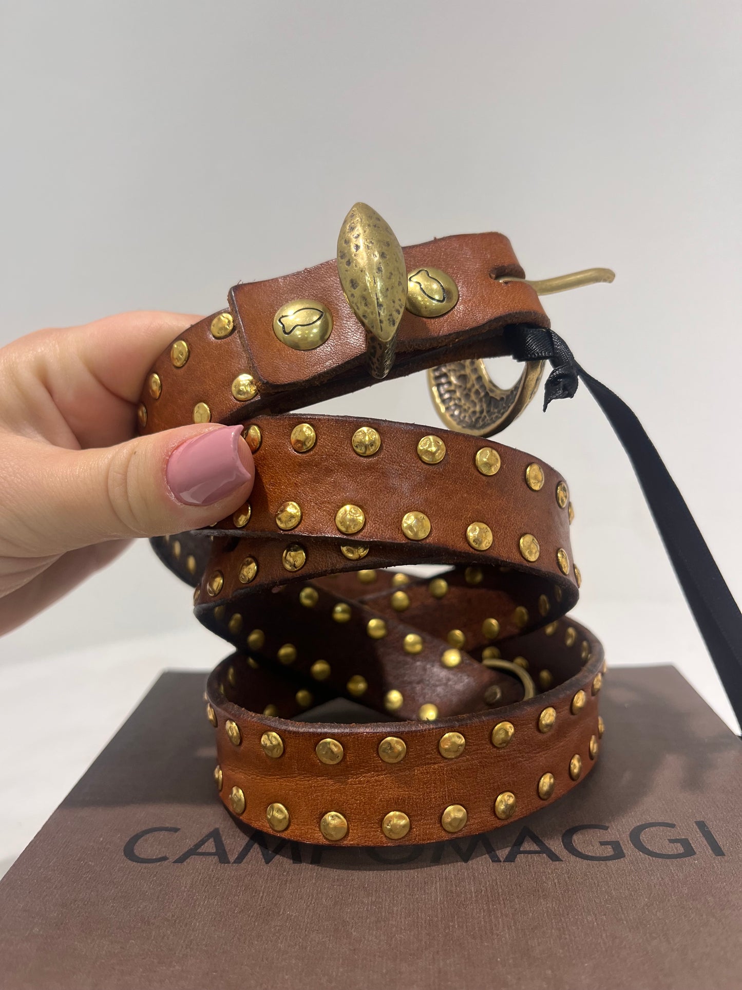 C C041460 Mini stud 2.5cm belt