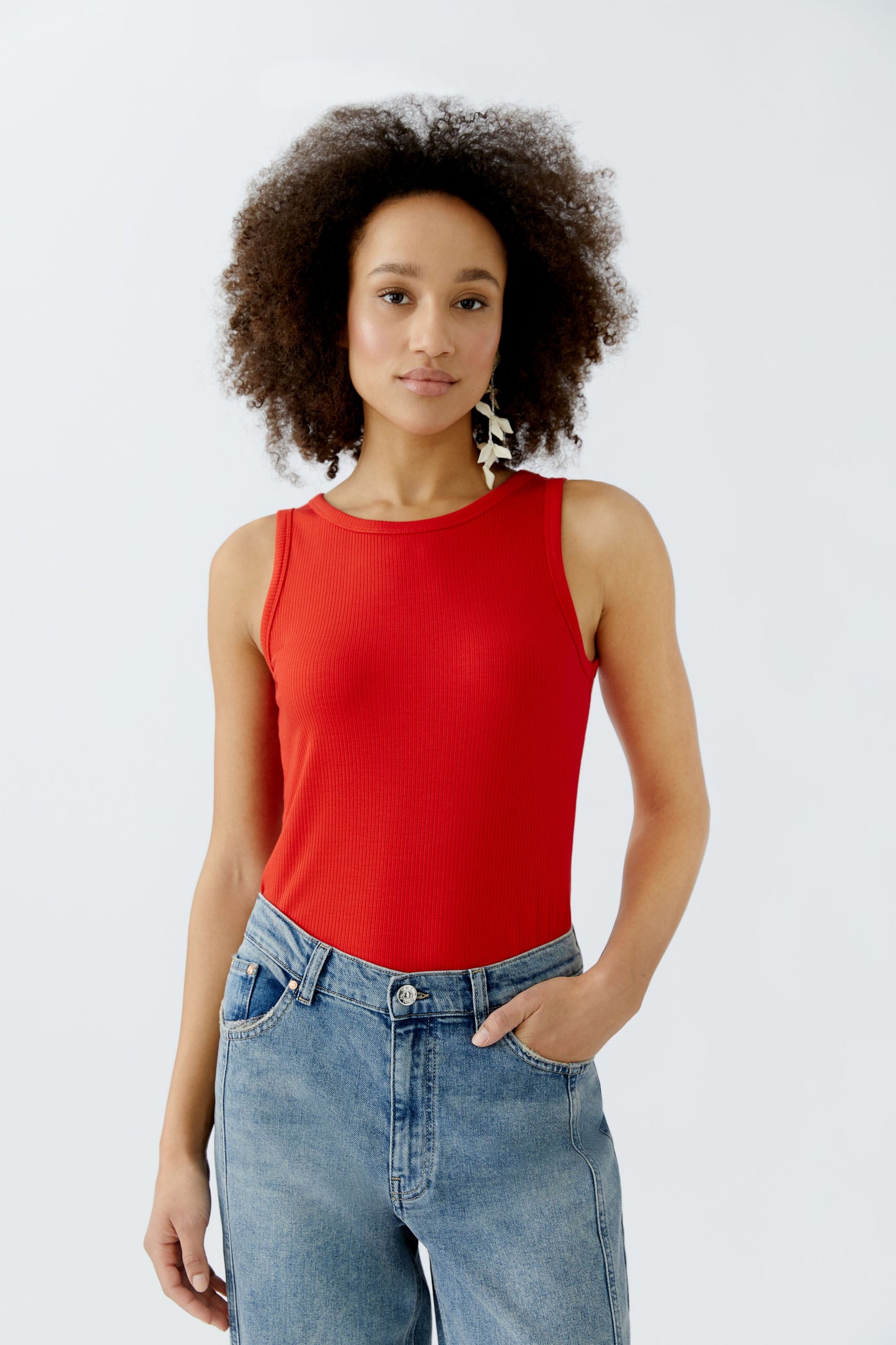 O 88608 ribbed viscose vest