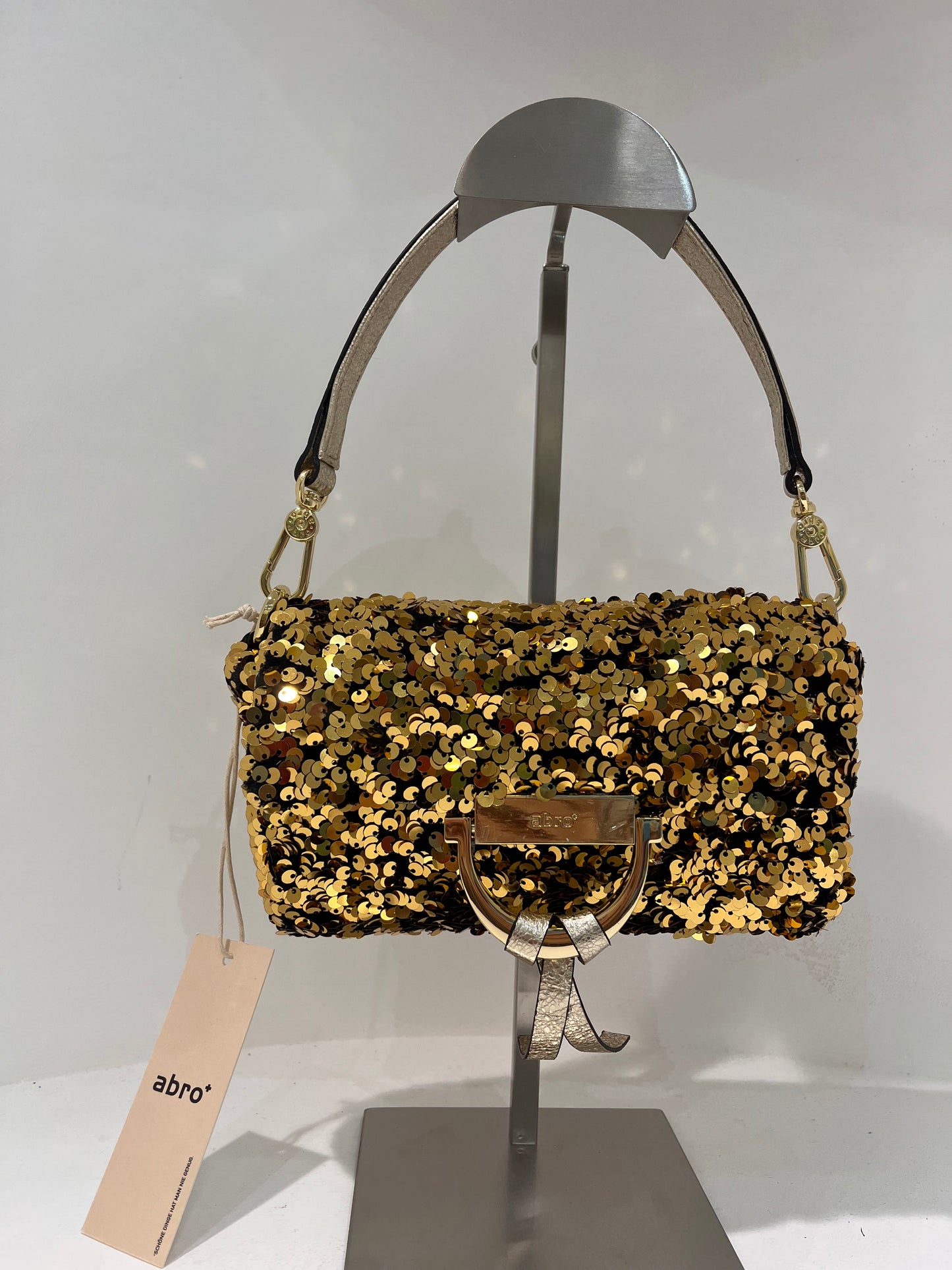 A 3167696 Sequin small structured bag