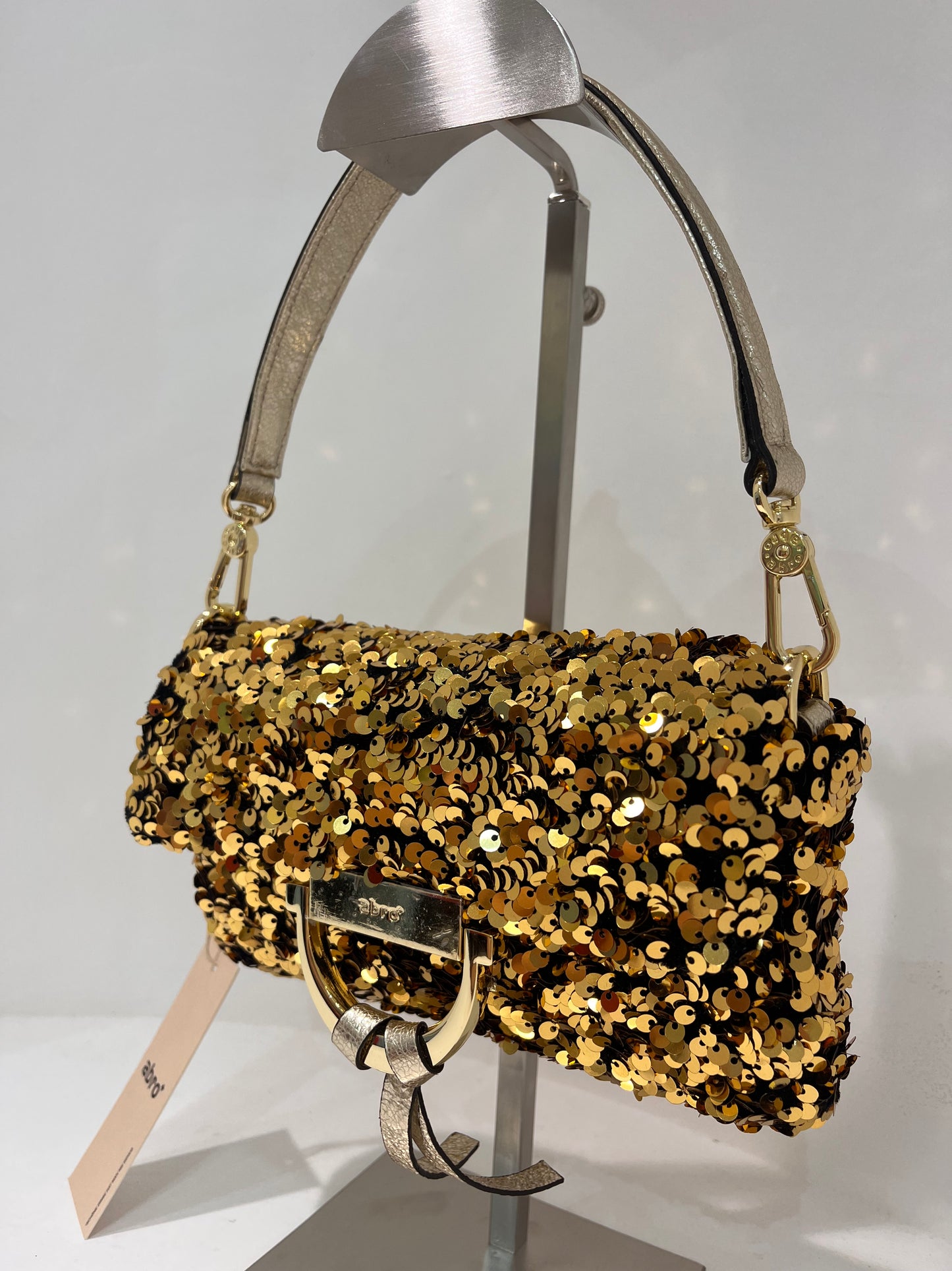 A 3167696 Sequin small structured bag