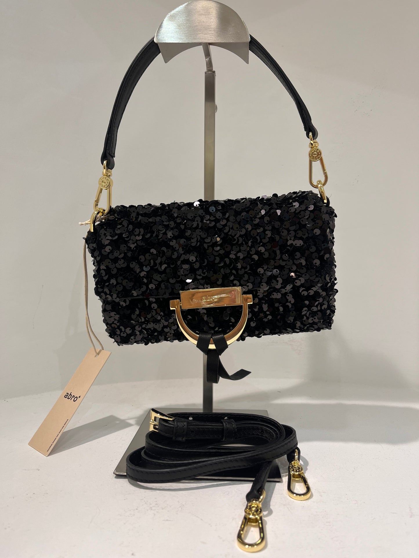 A 3167696 Sequin small structured bag
