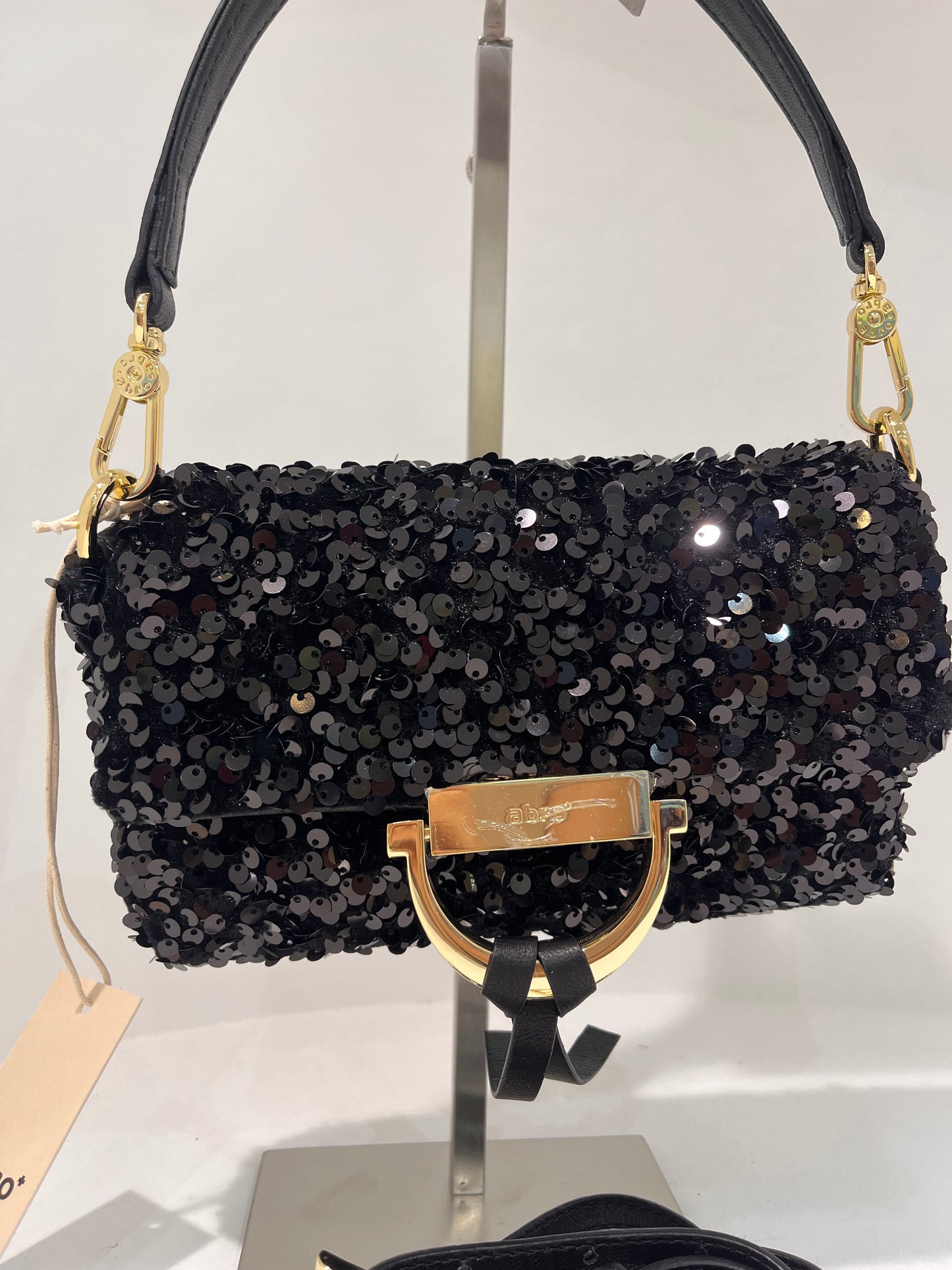 A 3167696 Sequin small structured bag