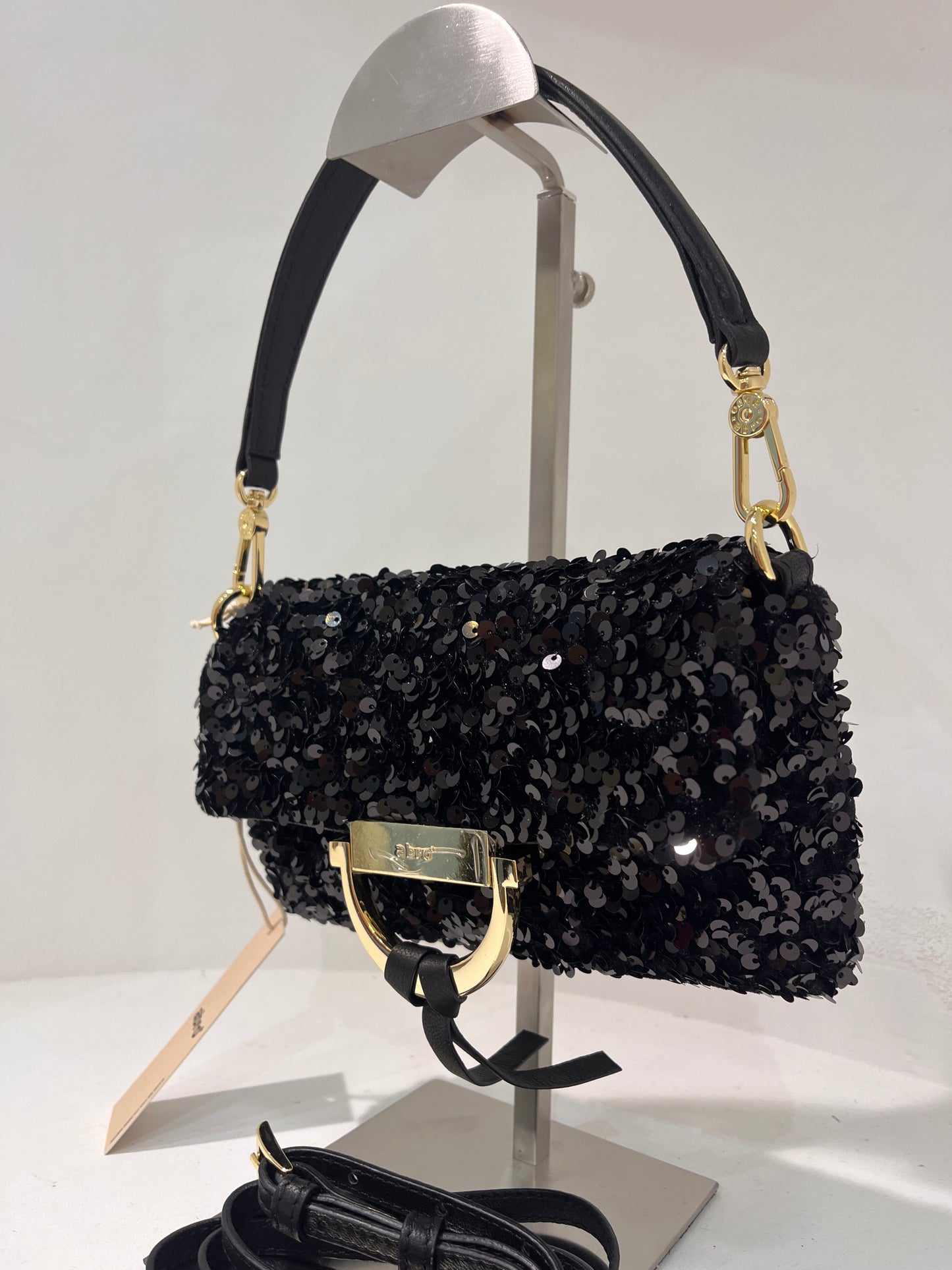 A 3167696 Sequin small structured bag