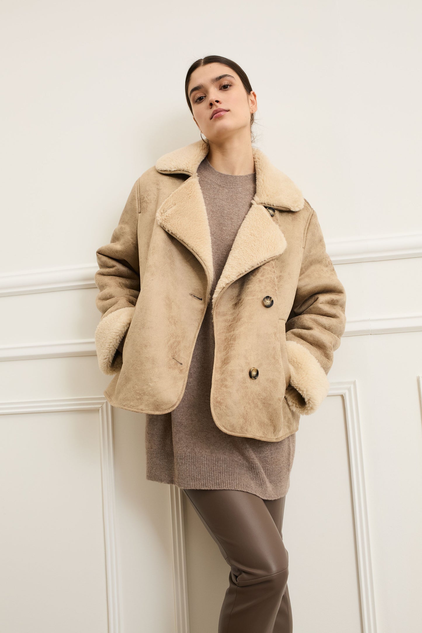 O 94397 Faux sheepskin jacket