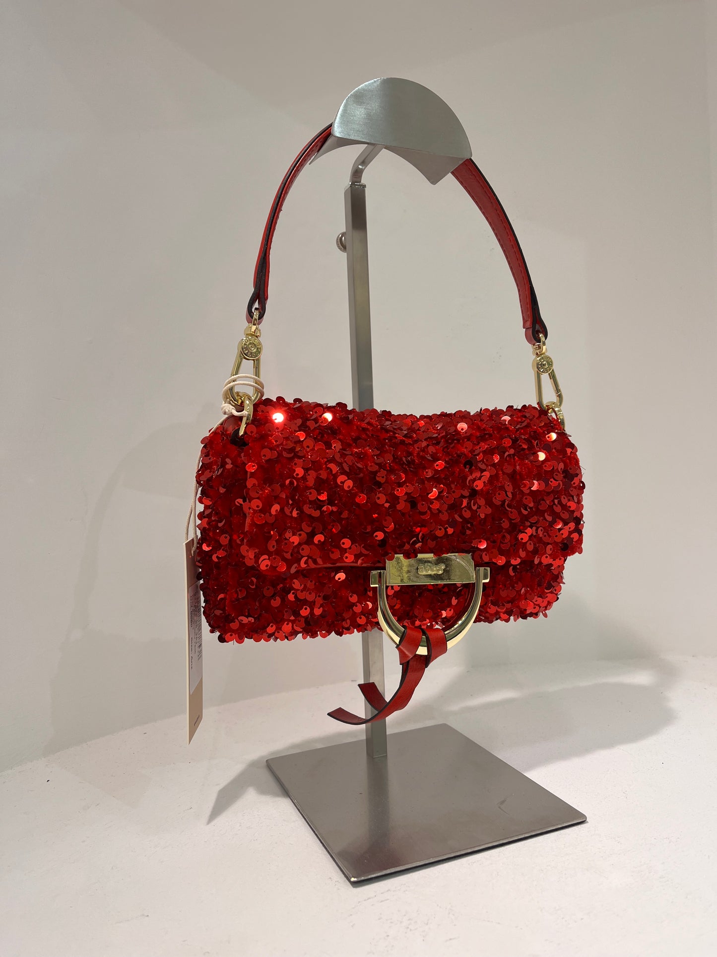 A 3167696 Sequin small structured bag