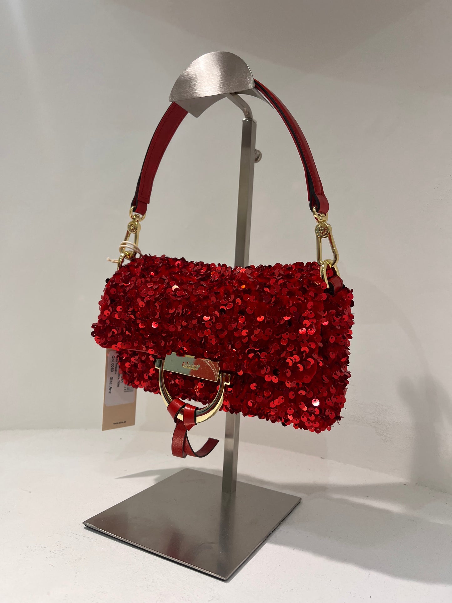 A 3167696 Sequin small structured bag