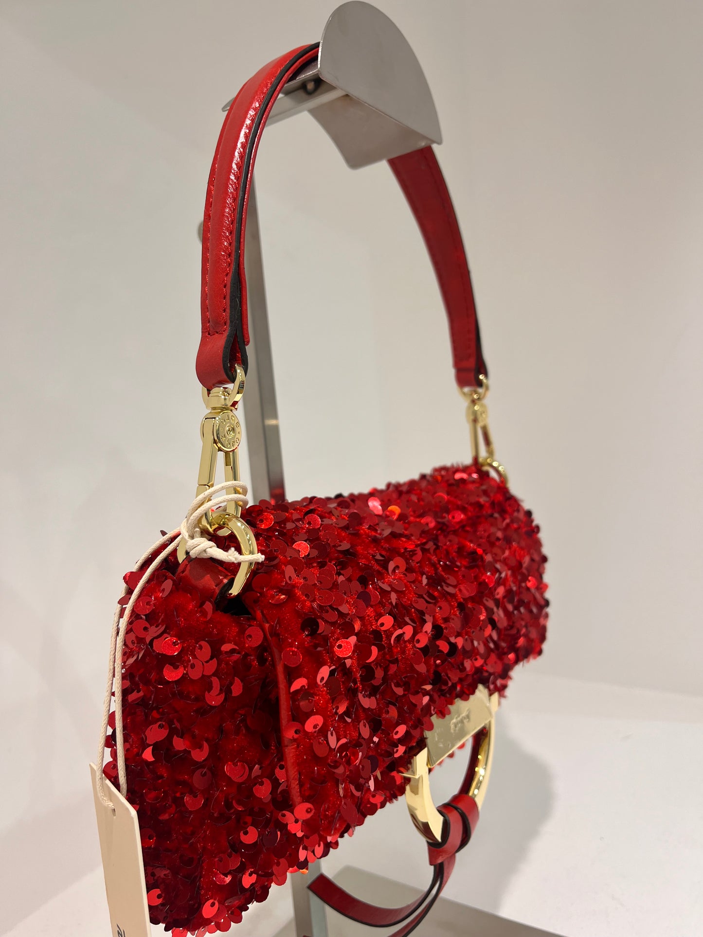 A 3167696 Sequin small structured bag