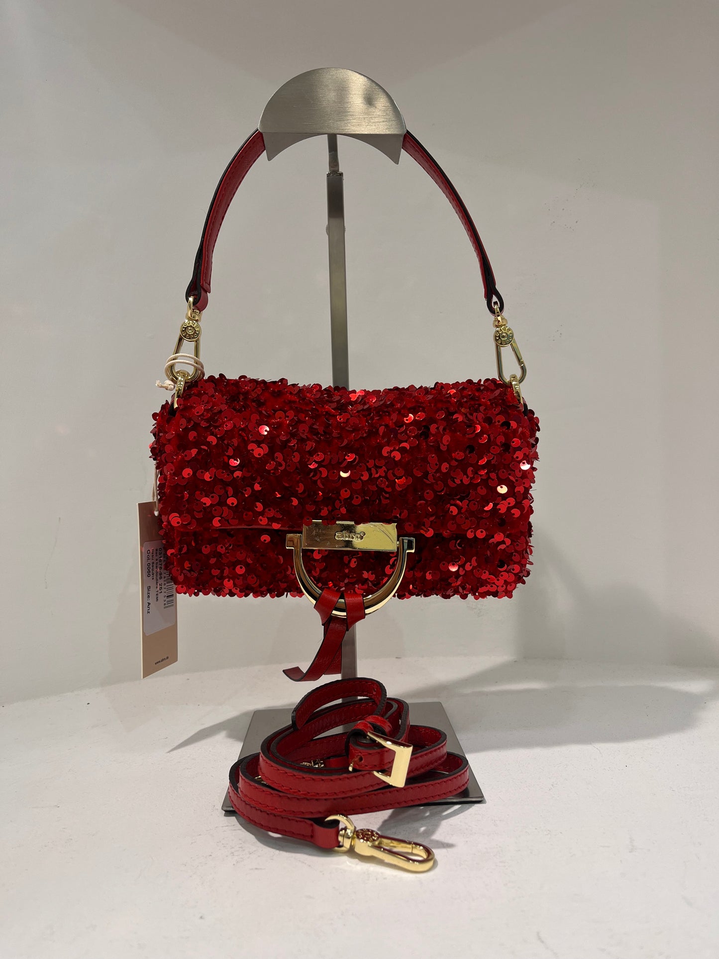 A 3167696 Sequin small structured bag