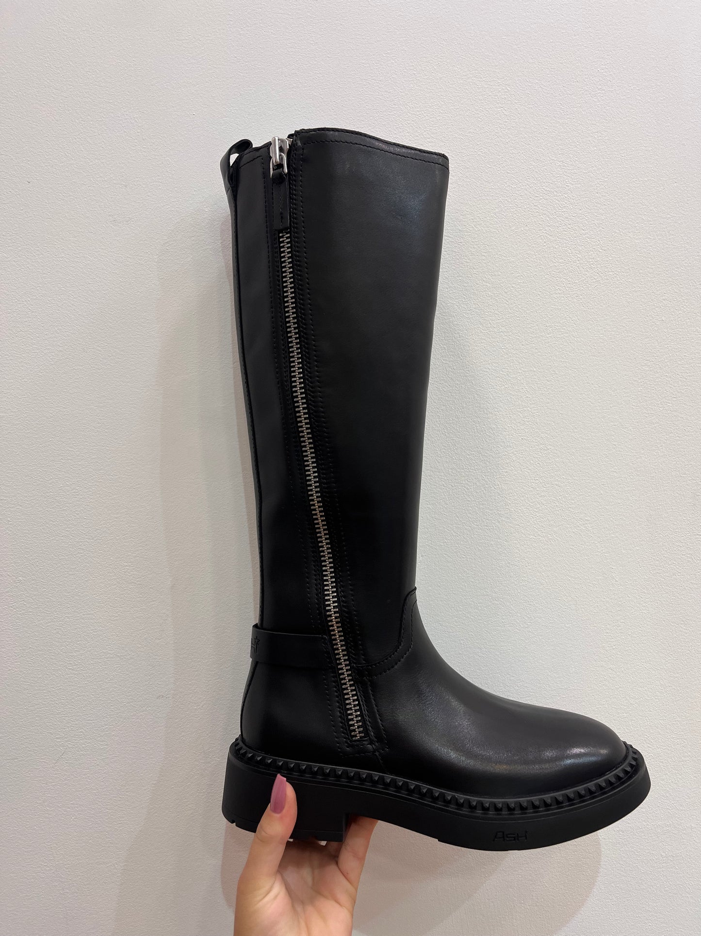 A Marlin lace up zipped boot