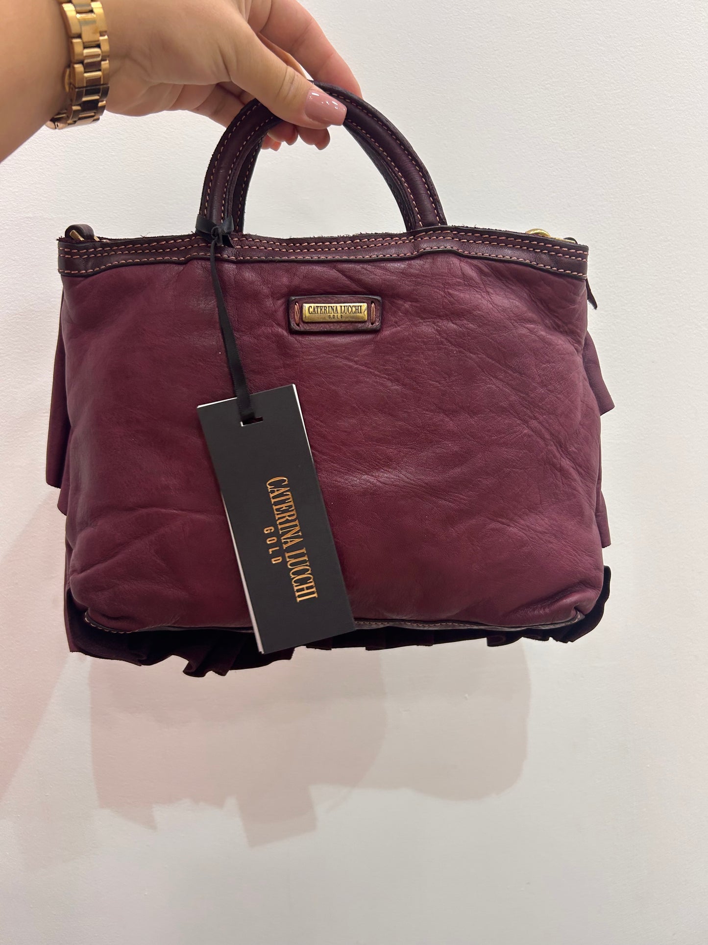 CL Ruffle handheld bag