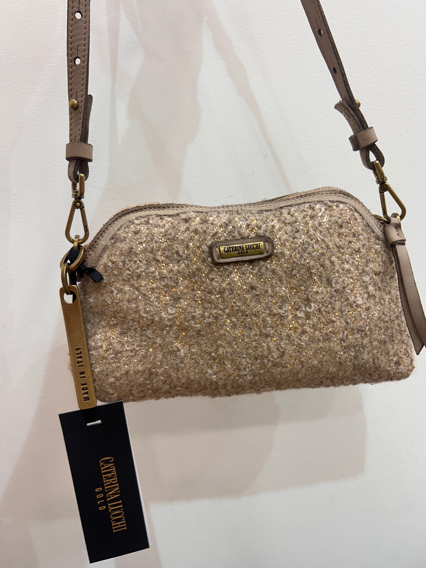 CL Sequin/wool xbody bag