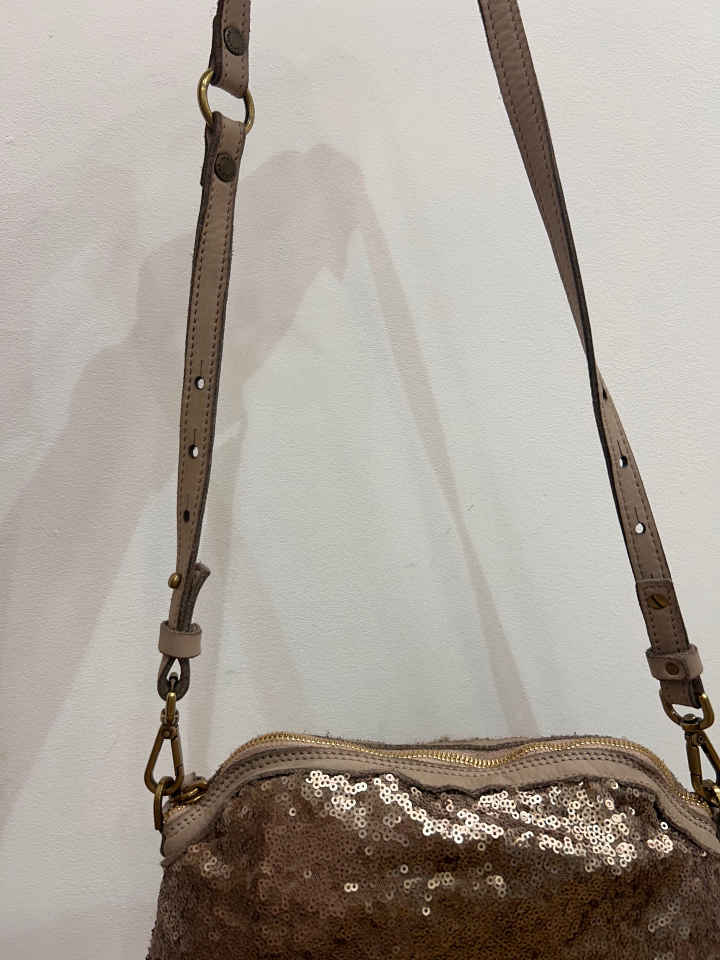 CL Sequin/wool xbody bag