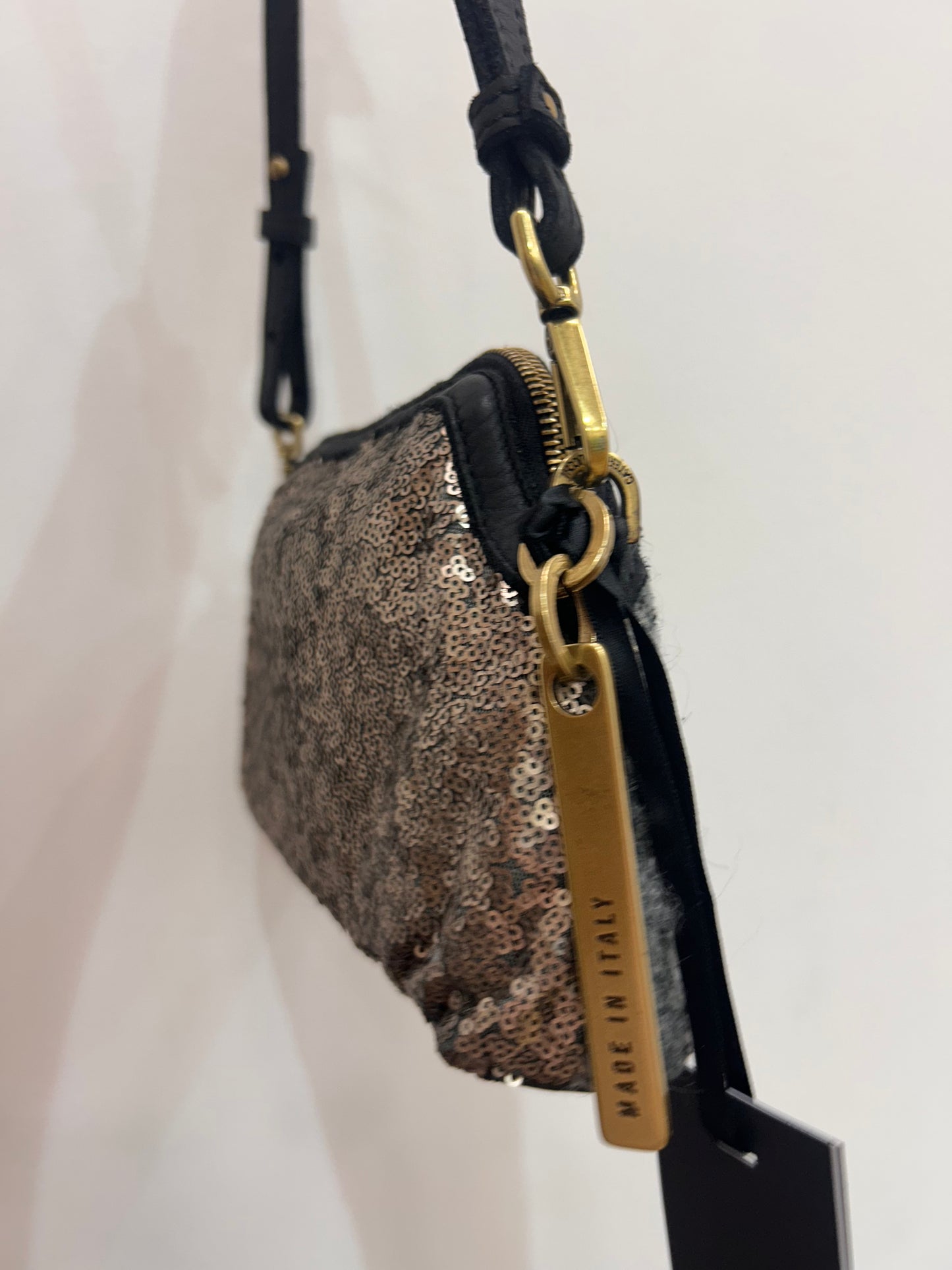 CL Sequin/wool xbody bag