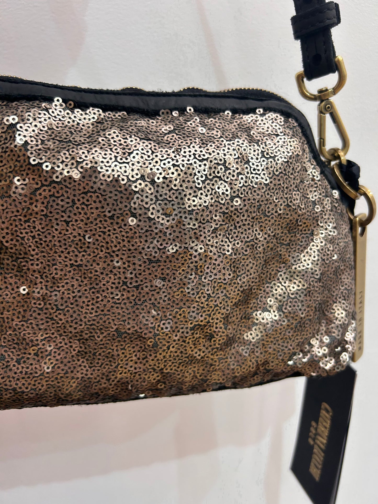 CL Sequin/wool xbody bag