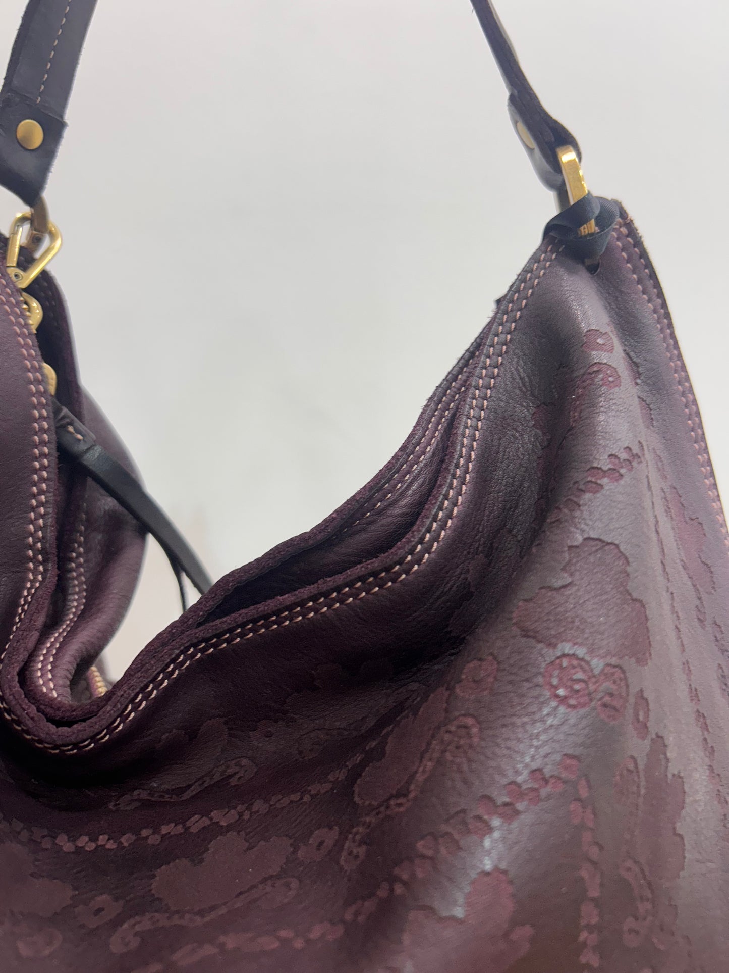 CL Floral laser print large shoulder bag