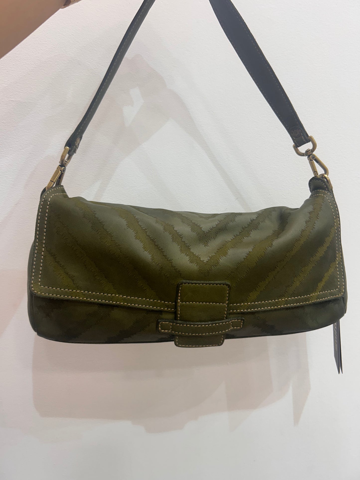 CL Slim small stripe satchel shoulder bag