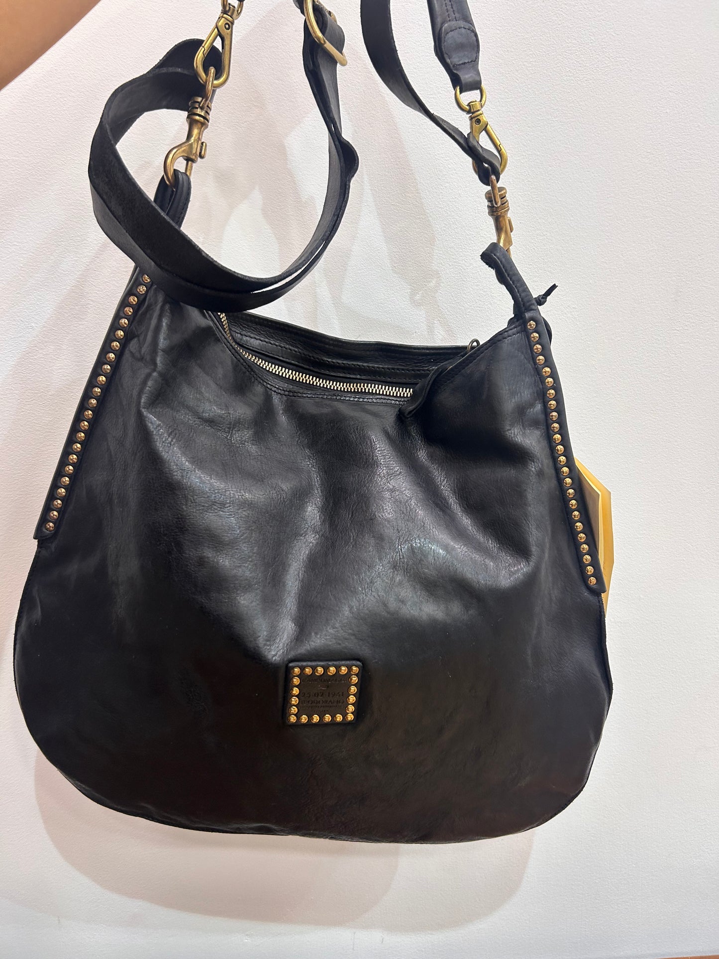 C 41810 Large soft stud trim shoulder bag
