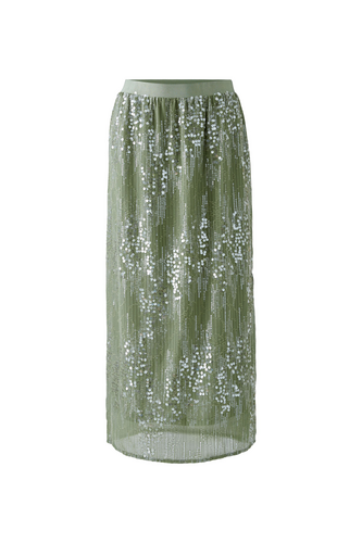 O 93093 Shimmer sequin straight skirt