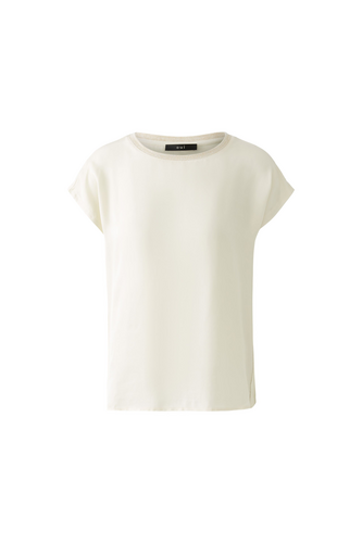 O 91972 Lurex trim satin top