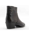 Z 252 21 15 7A washed leather western ankle boot