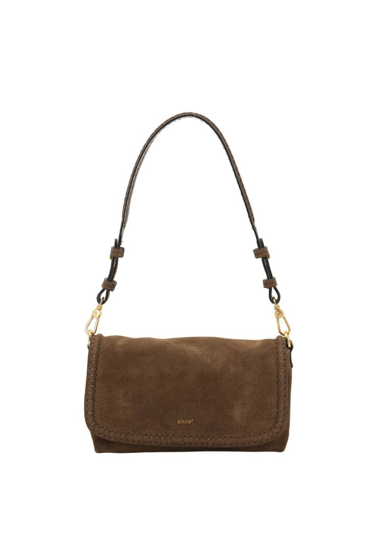 Ab 032799-33 Small xbody whipstitch suede bag
