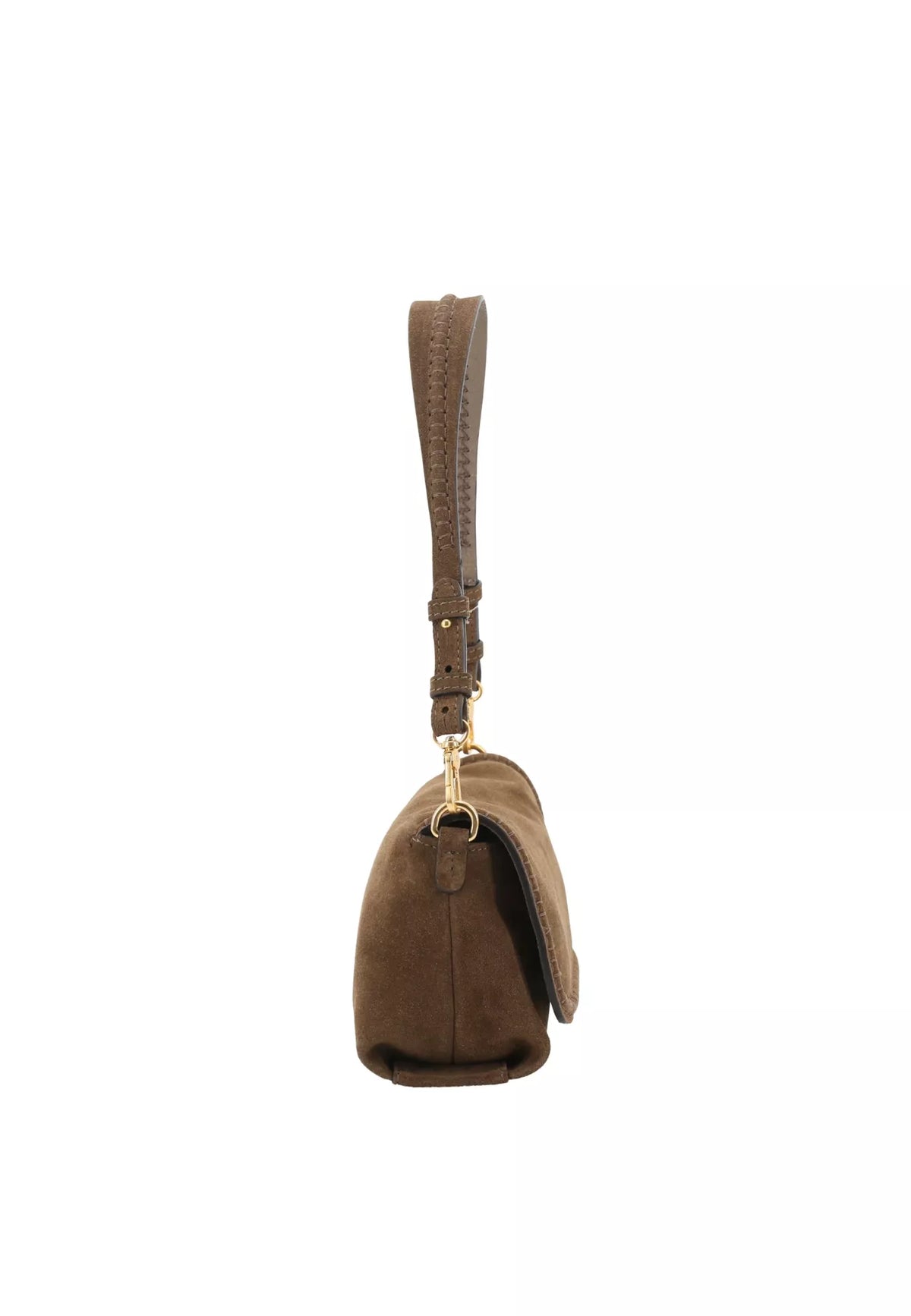 Ab 032799-33 Small xbody whipstitch suede bag