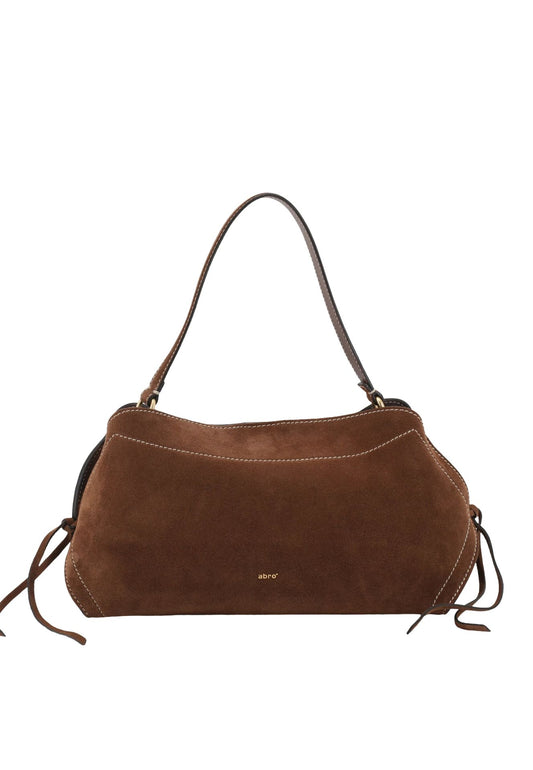 Ab 032814 Suede stitch detail EW shoulderbag