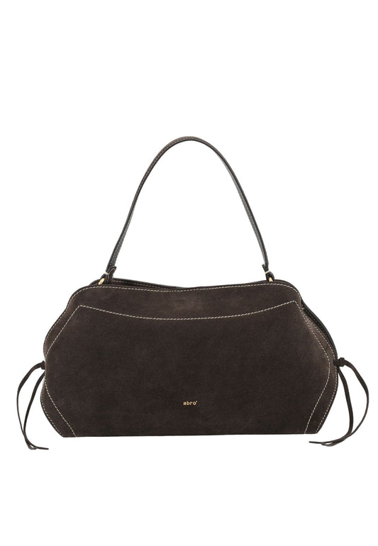 Ab 032814 Suede stitch detail EW shoulderbag