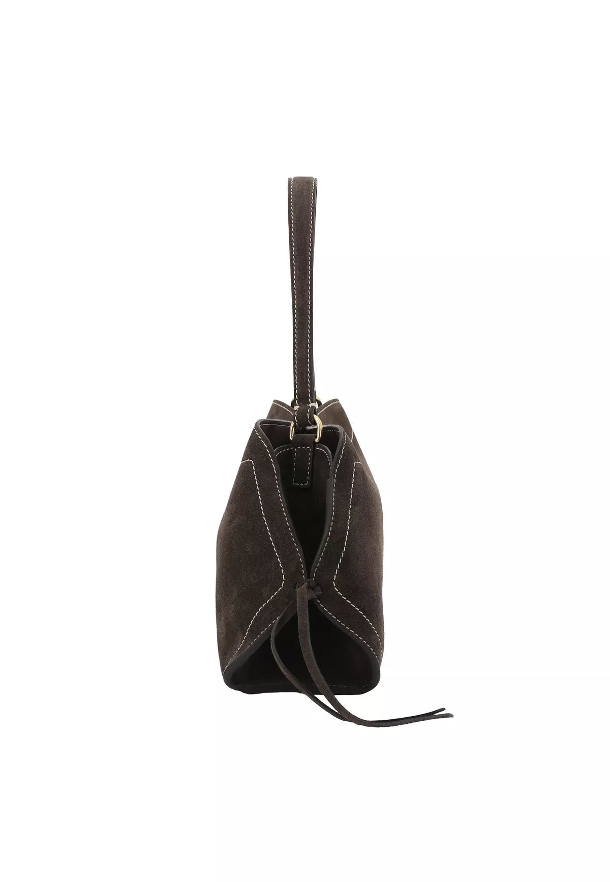 Ab 032814 Suede stitch detail EW shoulderbag