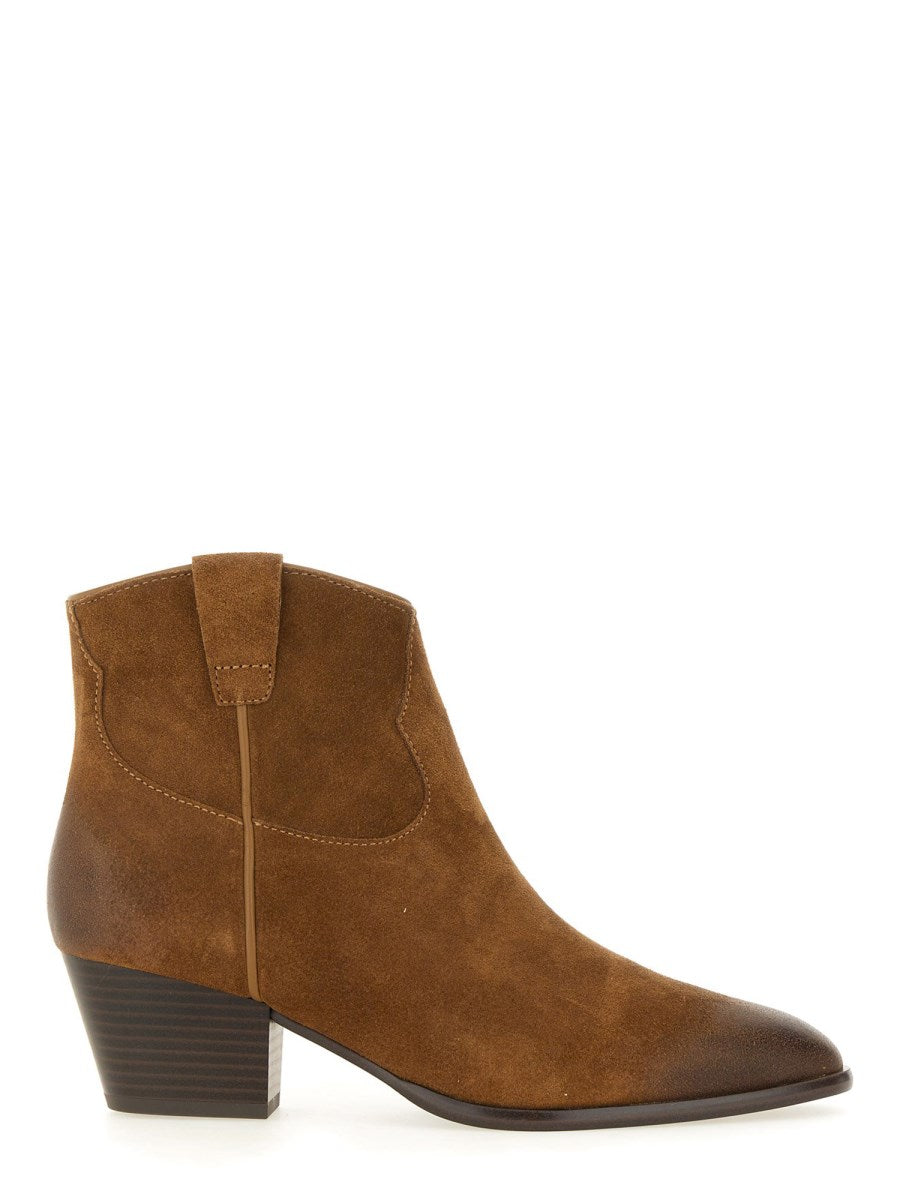 A Fame02 Suede western ankle boot