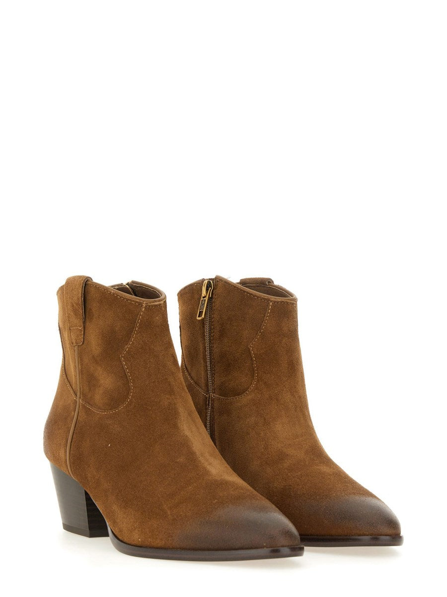 A Fame02 Suede western ankle boot