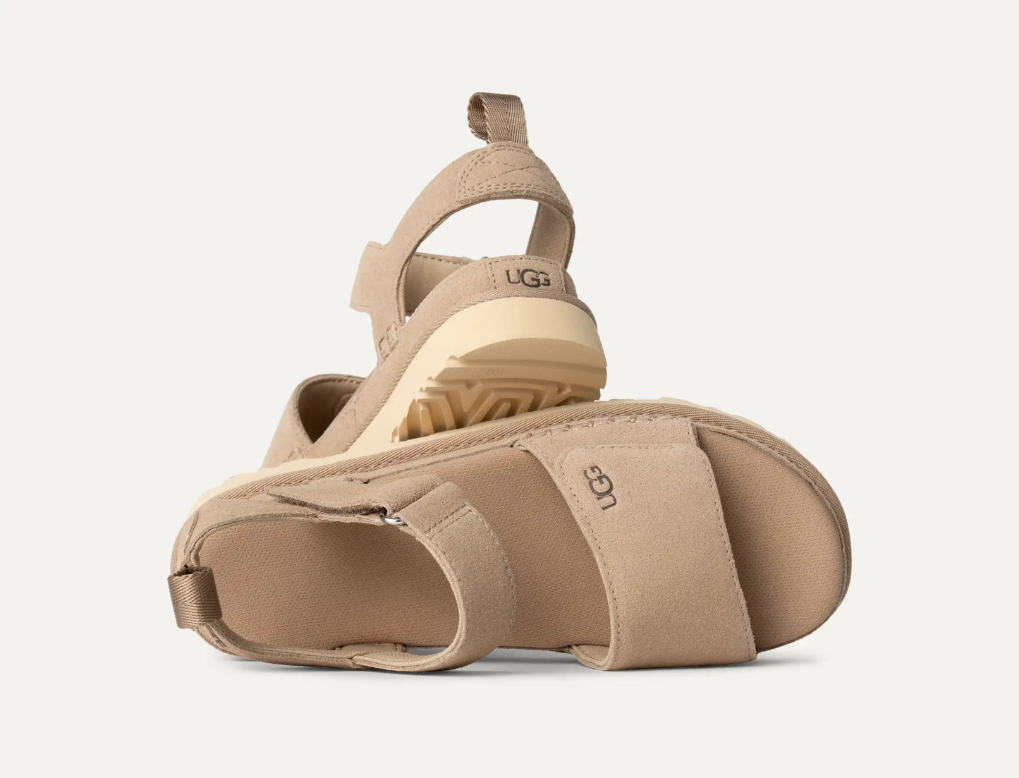 U 1136783 Goldenstar flatform velcro sandal