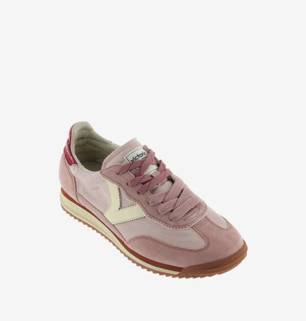 V 1158104 SATURNO NYLON & WASHED SPLIT LEATHER pink