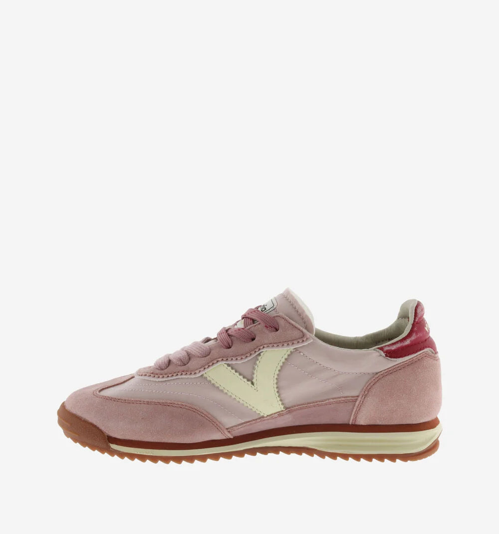 V 1158104 SATURNO NYLON & WASHED SPLIT LEATHER pink