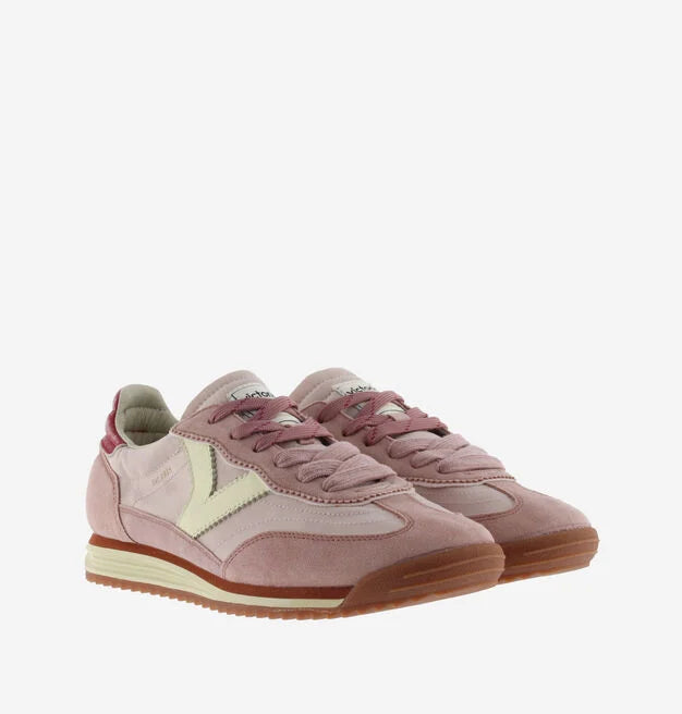 V 1158104 SATURNO NYLON & WASHED SPLIT LEATHER pink