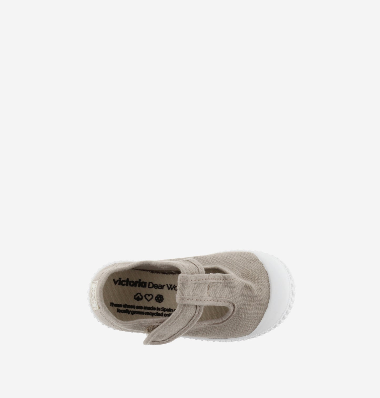 V 136625 Tbar canvas playshoe beige