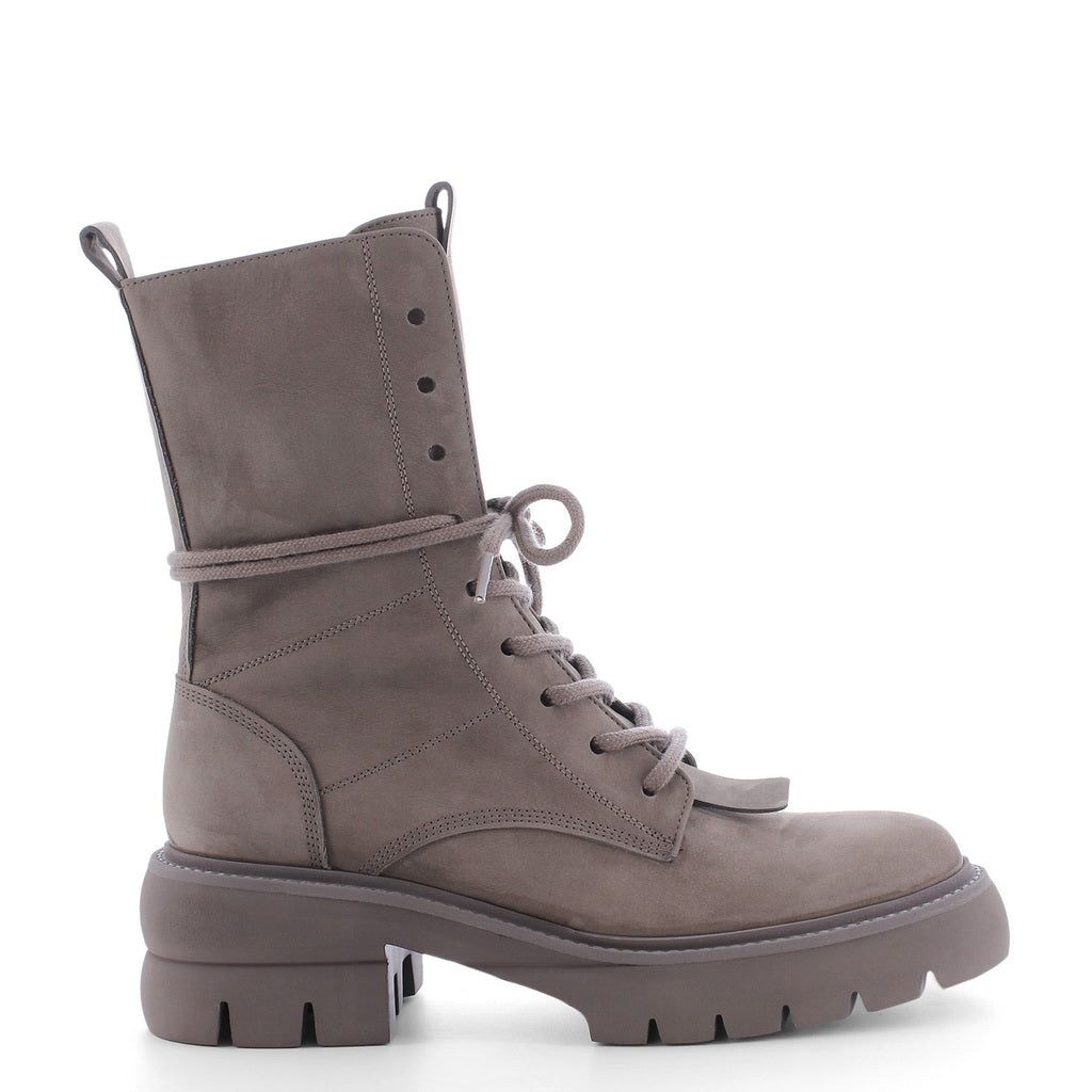 KS 41800 Proof  Lace-up mid heel nubuck boot