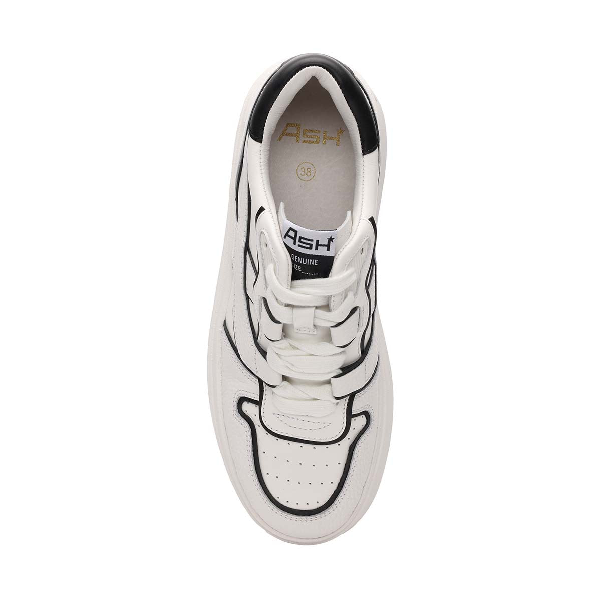 A Matchbis02 leather platform sneaker